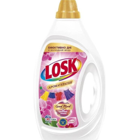 Гель для прання Losk ароматерапія color ефірні олії та аромат малазійської квітки, 1,35 л (30 прань)